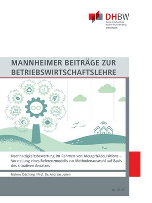 cover image of Nachhaltigkeitsbewertung im Rahmen von Merger&Acquisitions
